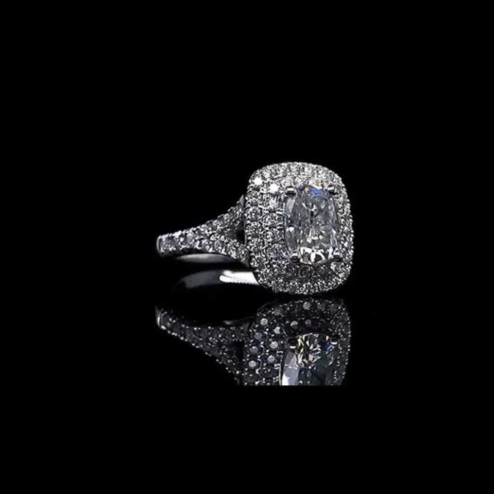 Halo Diamond Engagement Ring